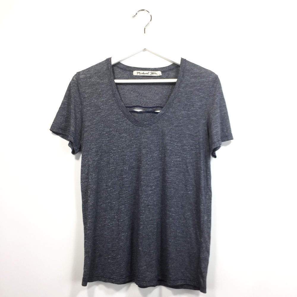 Michael Stars OS One Size T-Shirt U-Neck
